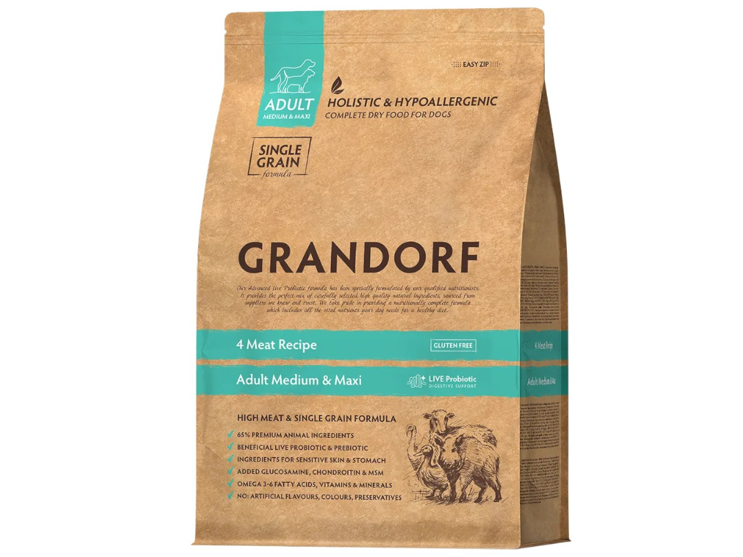 Grandorf Adult Medium & Maxi 4 Meat 3kg