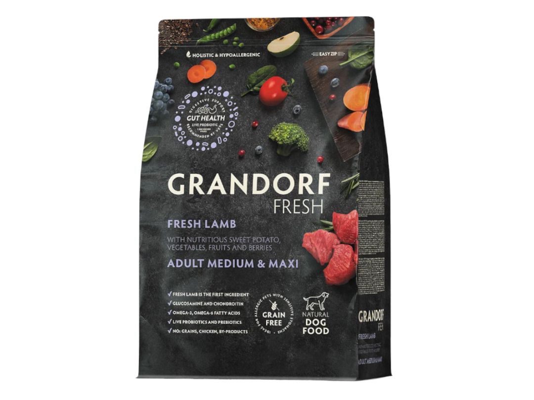Grandorf GF Adult Medium & Maxi Fresh Lamb 3kg