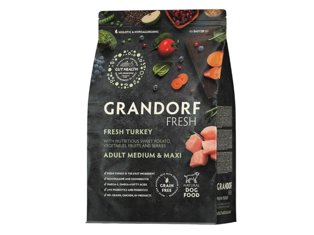 Grandorf GF Adult Medium & Maxi Fresh Turkey 3kg