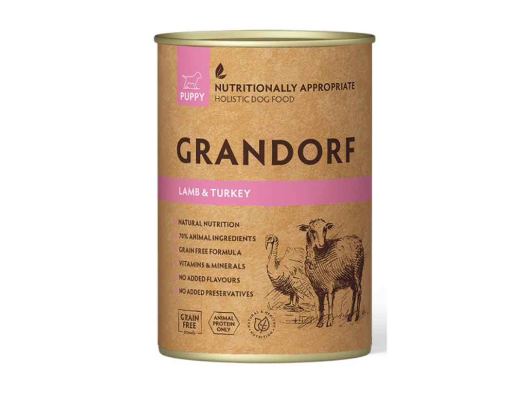 Grandorf Puppy Lamb & Turkey 400G Tin
