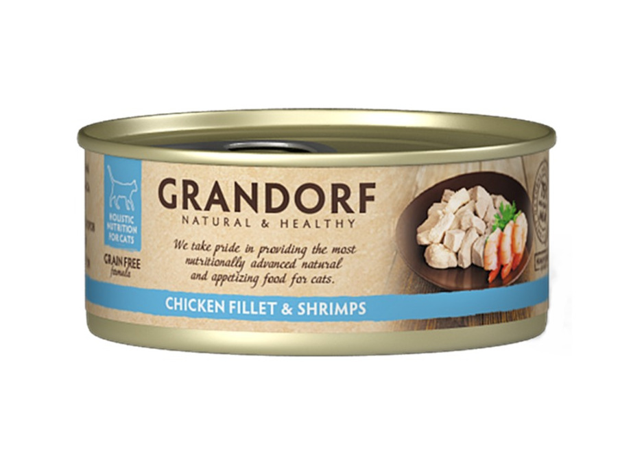 Grandorf Cat Chicken & Shrimp 70g Tin