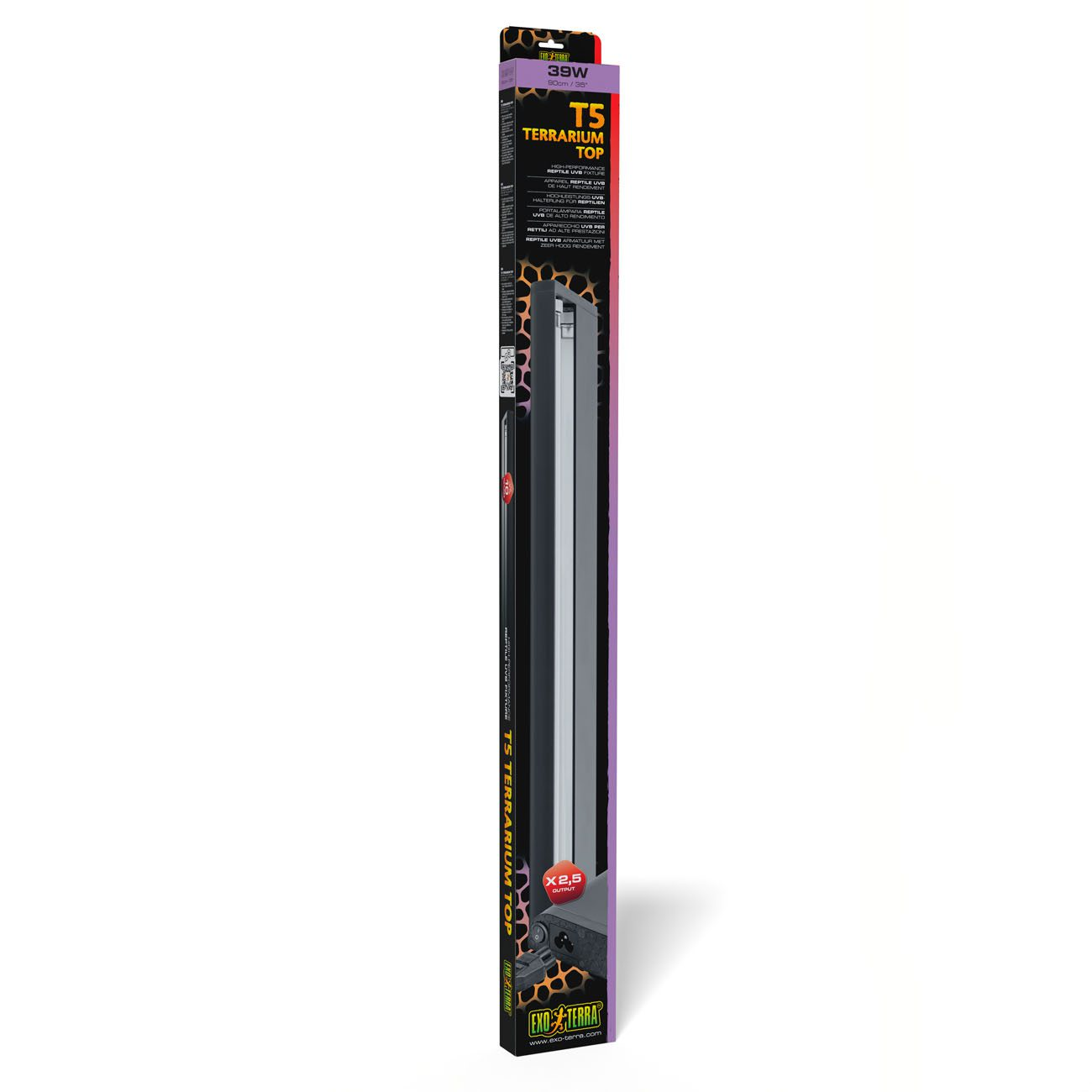 Exo Terra T5 UVB Fixture 90cm 39w 34"