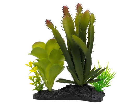 Pro Rep Euphorbia Plant On Log 15CM