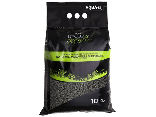 AQUAEL BASALT BLACK GRAVEL 2-4MM 10KG