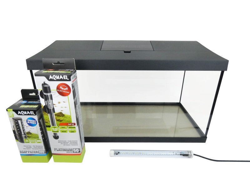 Aquael Leddy Black Tropical 54L Aquarium