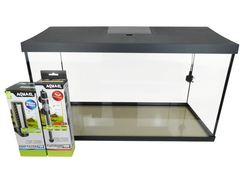 Aquael Leddy Black Tropical 105L Aquarium