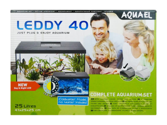 Aquael Leddy Black Coldwater 25L Aquarium