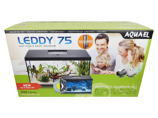 Aquael Leddy White Tropical 105L Aquarium 75cm