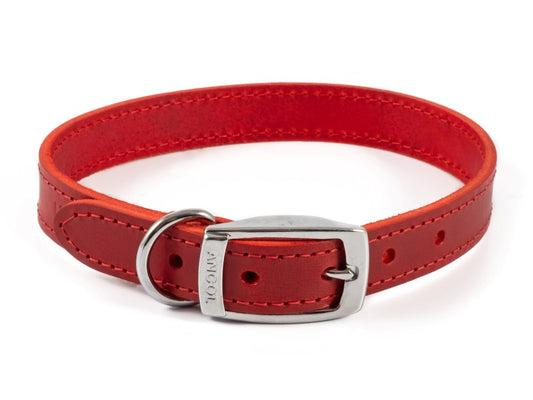 Sewn Lined Collar Red S1