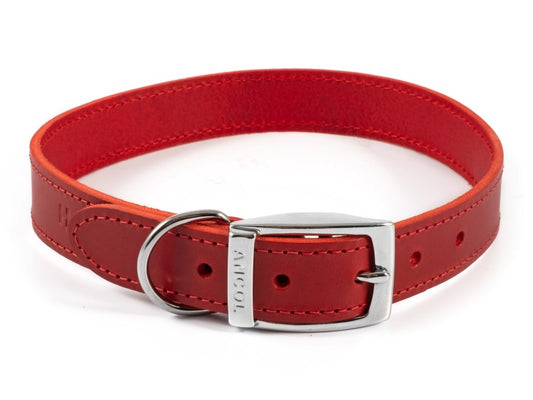 Sewn Lined Collar Red S4