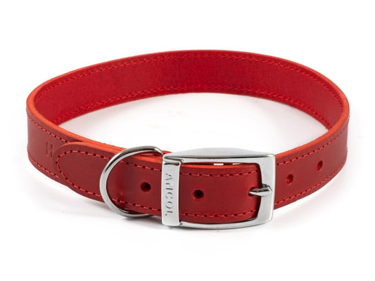 Sewn Lined Collar Red S5