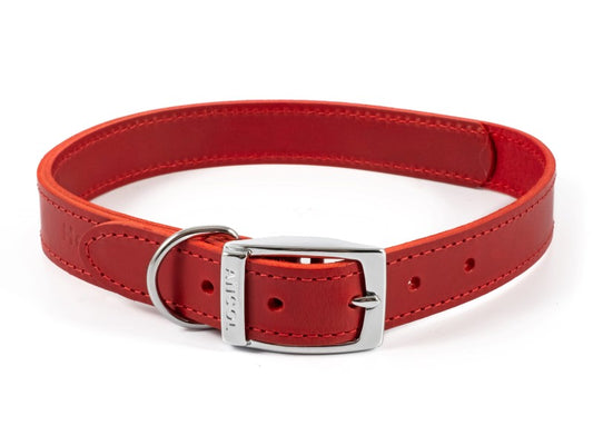 Sewn Lined Collar Red S6