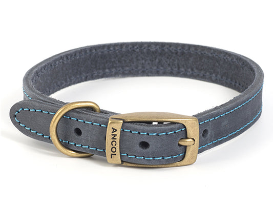 TIMBERWOLF LEATHER COLLAR BLUE 16" S3
