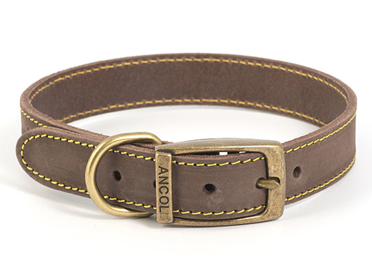TIMBERWOLF LEATHER COLLAR SABLE 20" S5