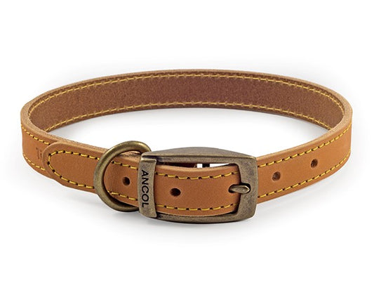 TIMBERWOLF LEATHER COLLAR MUSTARD 20" S5