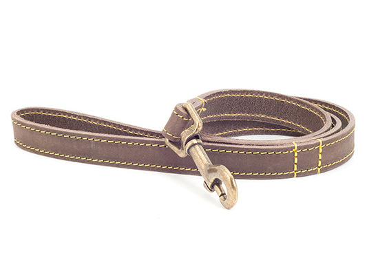 TIMBERWOLF LEATHER LEAD SABLE 19MMX1M