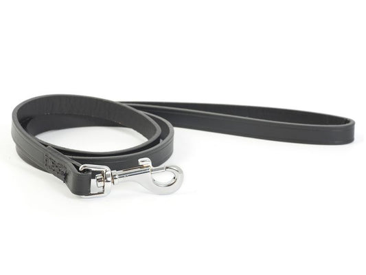 SEWN LEATHER LEAD BLACK 12MM x 1M