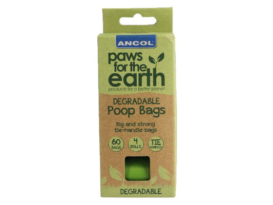 BIO DEGRADABLE POOP WASTE BAGS (4ROLLS)