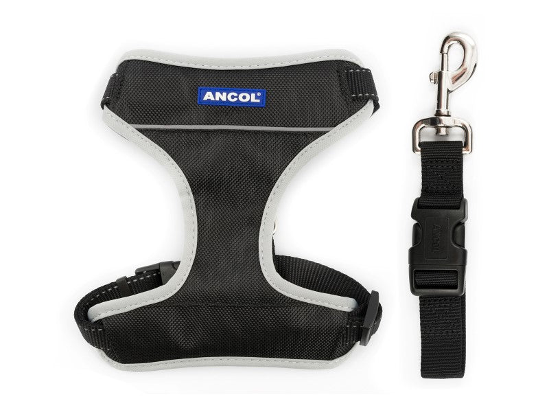 TRAVEL & EXERCISE HARNESS BLACK SMALL