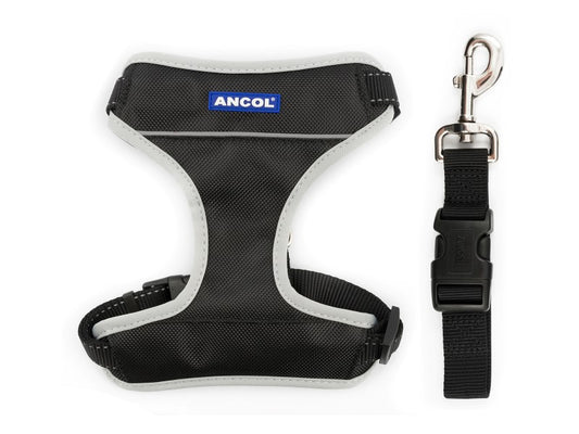TRAVEL & EXERCISE HARNESS BLACK SMALL