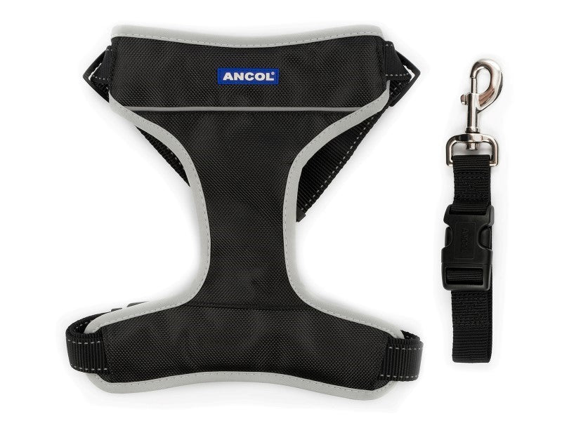 TRAVEL & EXERCISE HARNESS BLACK LARGE