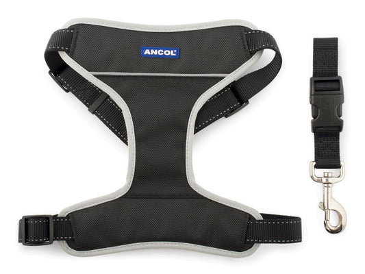 TRAVEL & EXERCISE HARNESS BLACK XLARGE