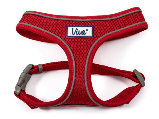 Viva Comfort Mesh Harness Red XS