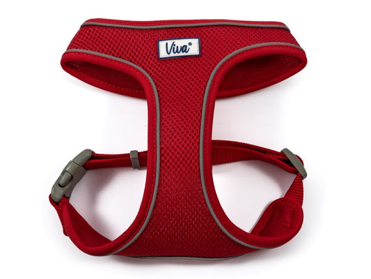 Viva Comfort Mesh Harness Red Small