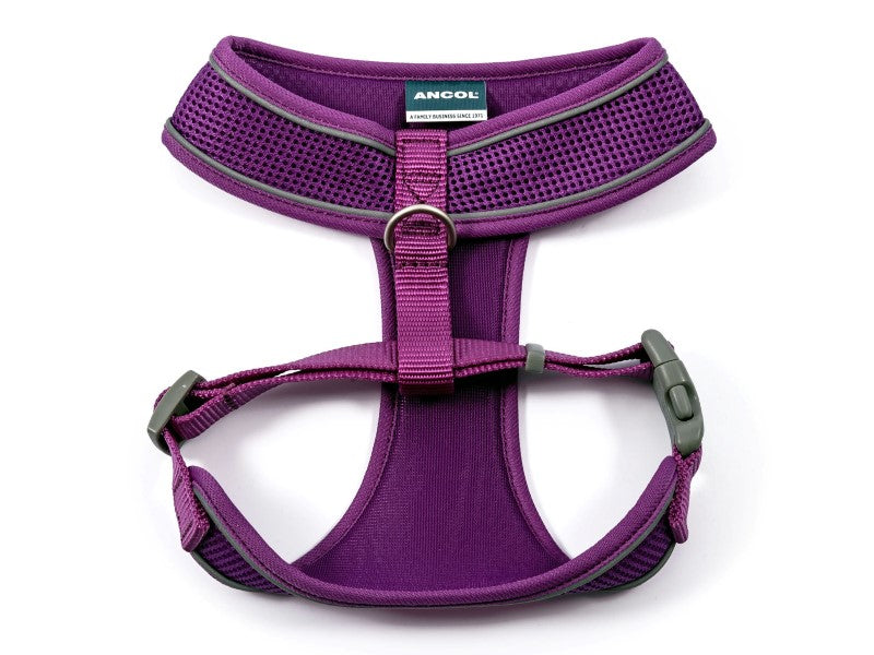 Viva Comfort Mesh Harness Purple Medium
