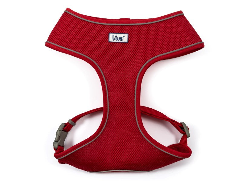 Viva Comfort Mesh Harness Red Large