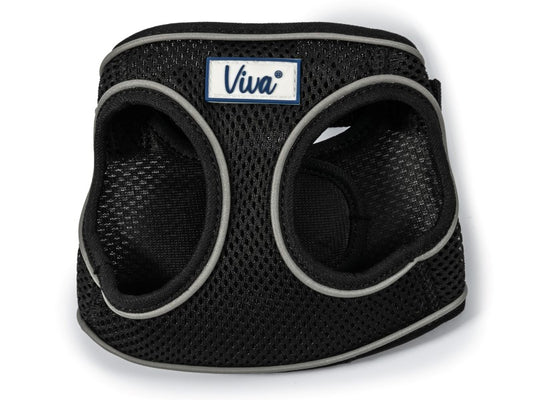Viva Step In Mesh Dog Harness Black Small