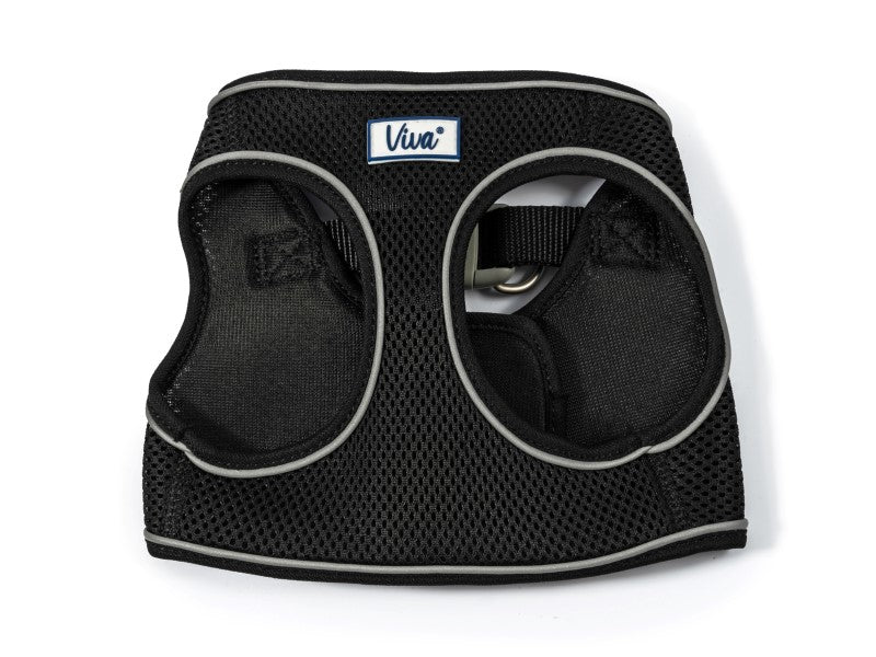 Viva Step In Mesh Dog Harness Black Small & Medium