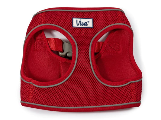 Viva Step In Mesh Dog Harness Red Small & Medium