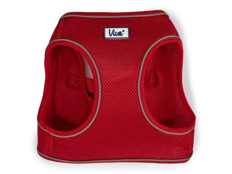 Viva Step In Mesh Dog Harness Red Medium