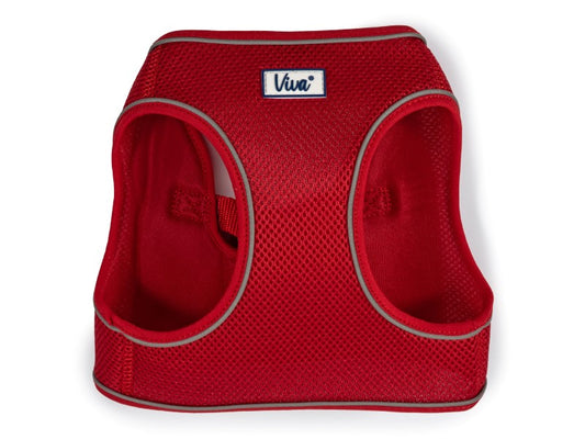 Viva Step In Mesh Dog Harness Red Medium