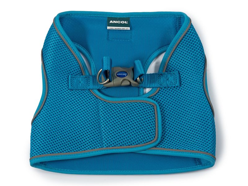 Viva Step In Mesh Dog Harness Blue Medium