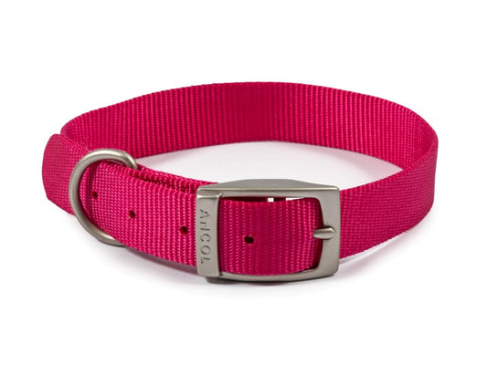 Viva Nylon Collar Raspberry S4 18"