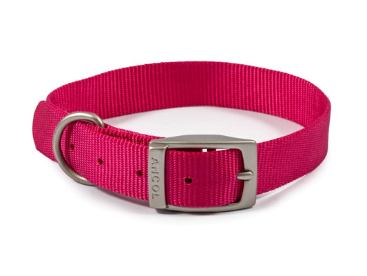 Viva Nylon Collar Raspberry S5 20"