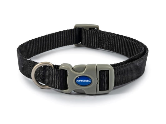 Viva Nylon Adjustable Collar Black S1-2