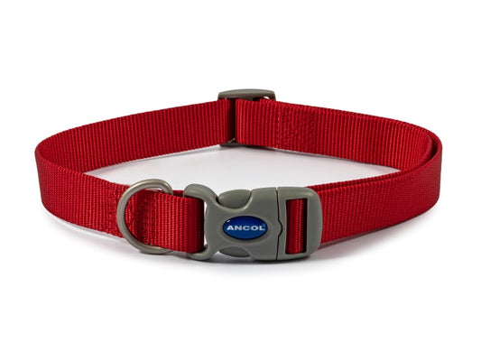 Viva Nylon Adjustable Collar Red S5-9