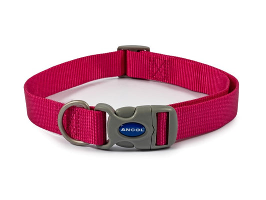 Viva Nylon Adjustable Collar Raspberry S5-9