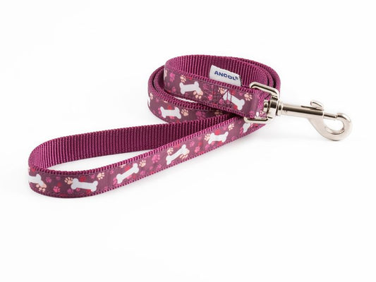 PURPLE BONE NYLON LEAD 19MMX1M