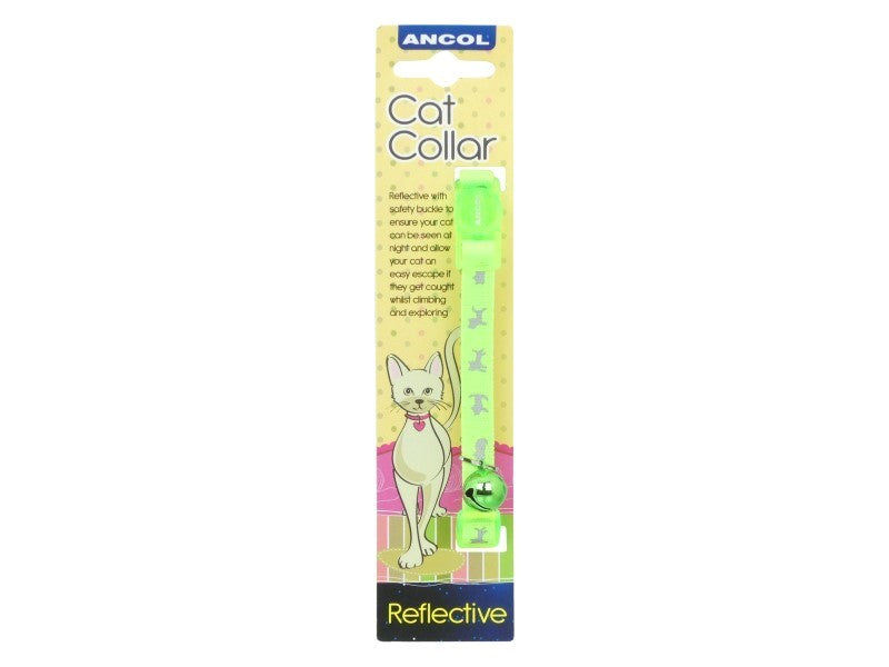 Ancol Hi-Vis Safety Cat Collar Green