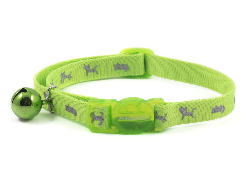Ancol Hi-Vis Safety Cat Collar Green