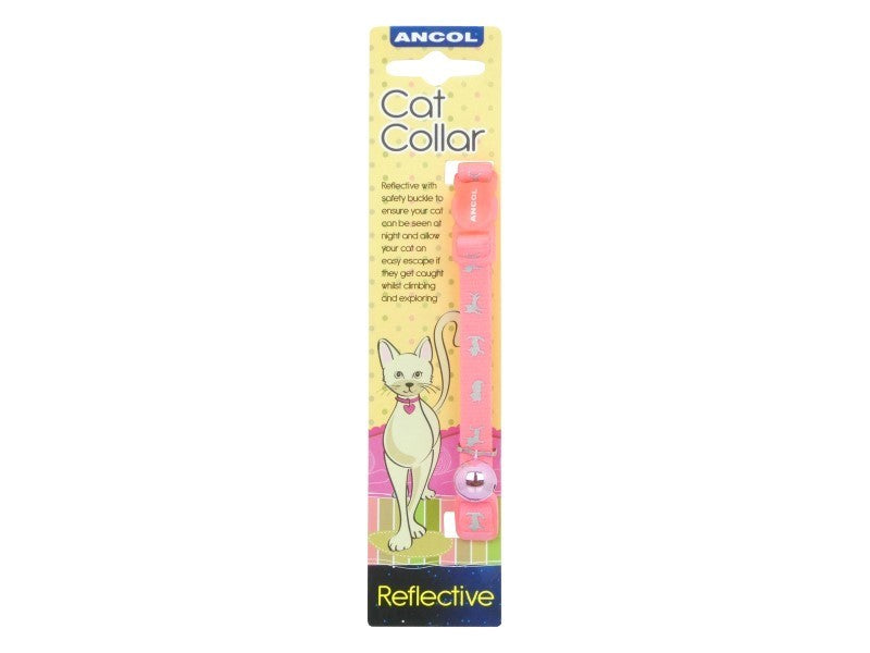 Ancol Hi-Vis Safety Cat Collar Pink