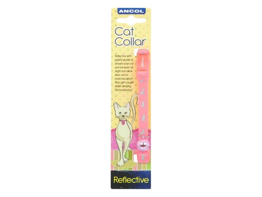 Ancol Hi-Vis Safety Cat Collar Pink