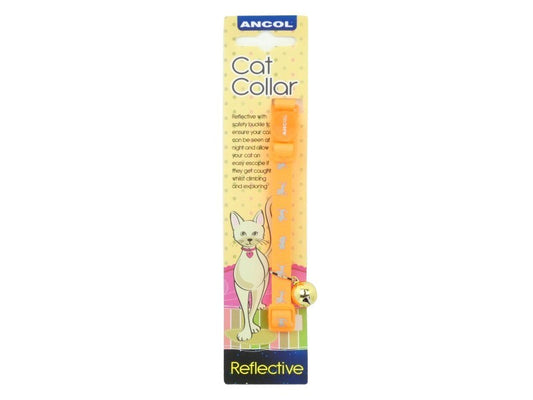 Ancol Hi-Vis Safety Cat Collar Orange