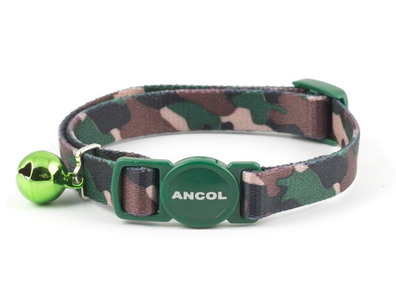 Ancol Camoflage Cat Collar Green