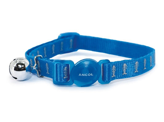 Ancol Reflective Blue Fish Cat Collar
