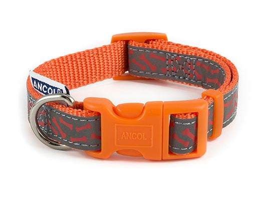 BONE REFLECTIVE COLLAR ORANGE S1-2